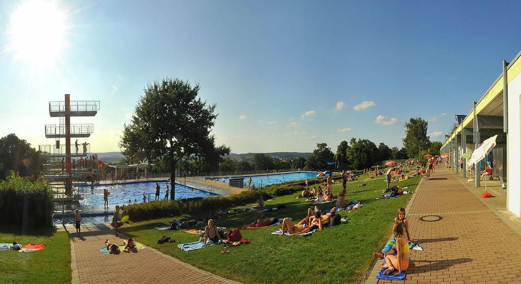 Aparthotel Donaustern Asbach-Bäumenheim Dış mekan fotoğraf